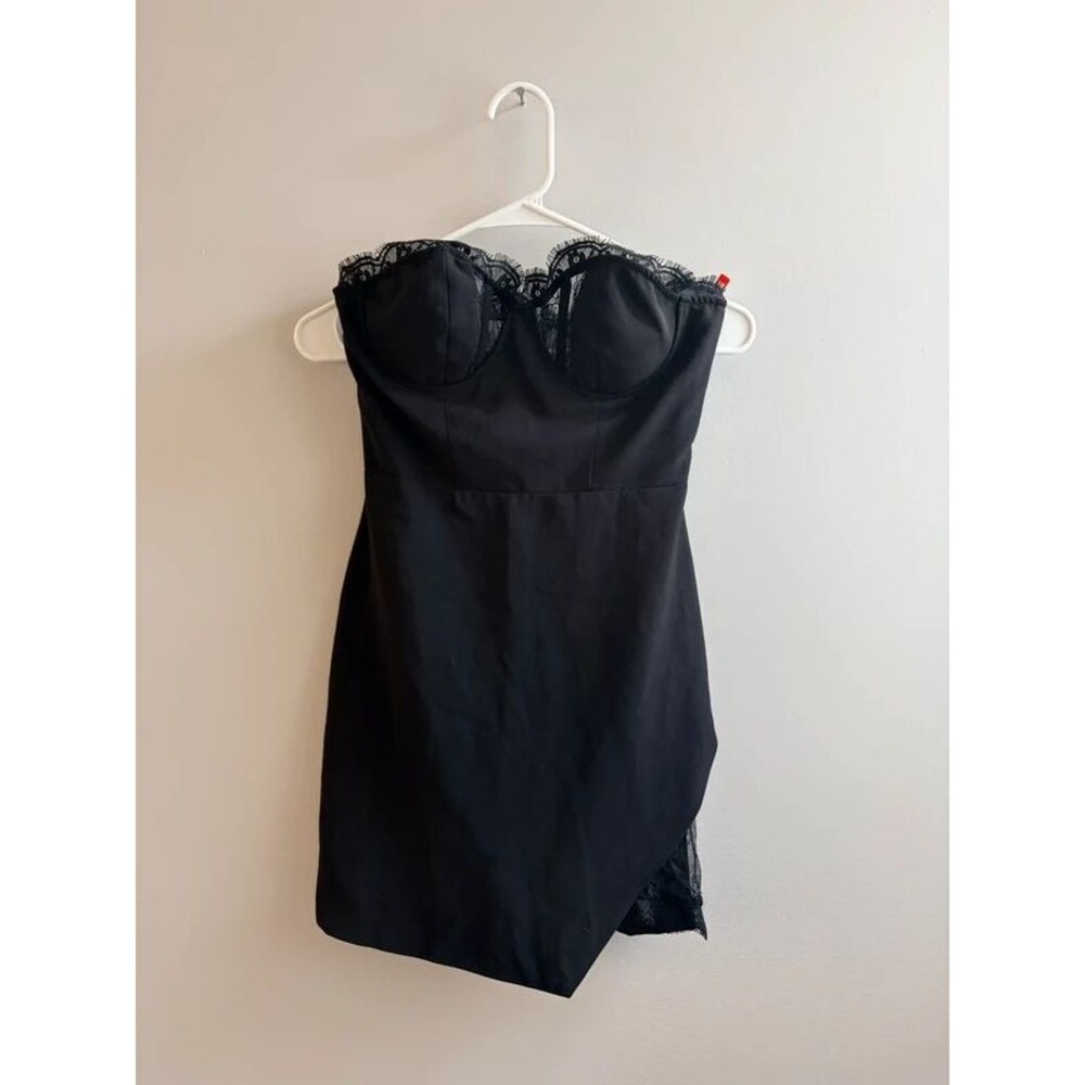 NBD Revolve Lynette Strapless Corset Mini Dress Black XS, date night, birthday